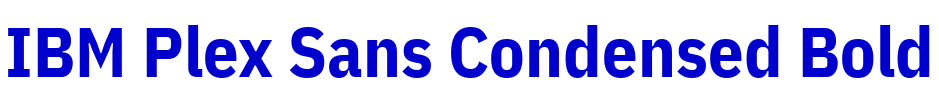 IBM Plex Sans Condensed Bold 字体
